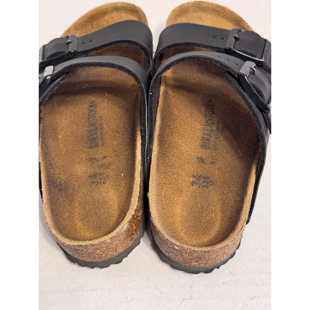 Birkenstock Arizona Birko-Flor Black Cork Footbed 34 Youth Sandals Medium/Narrow - Picture 8 of 9